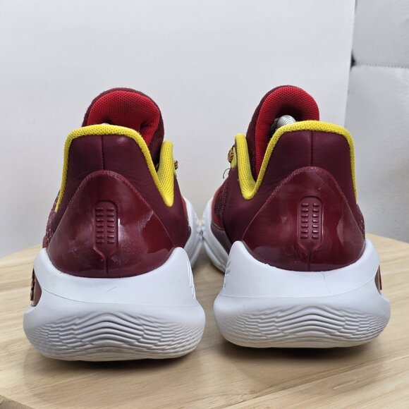 Men's 3026618-600 Under Armour Curry 11 Fire Sneaker Size 10 Red - UA Flow - Picture 6 of 11